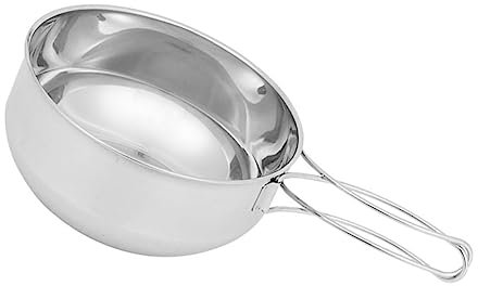 GOOHOCHY Camping Kochgeschirr Faltbare Edelstahlschüssel 500ml Hitzebeständig Leicht Für Outdoor Picknick Wandern Camping