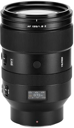 VILTROX 135mm f/1.8 Z, AF 135mm F1.8 LAB Z Objectif pour Nikon Z Mount, Full Frame Z Monture Moyen Téléobjectif pour Nikon Z6III Z6II Z7II Z5 Zf