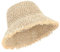 Zylioo X-Large Straw Bucket Hats for Big Heads,Summer UPF50+ Beach Holiday Sun Hat Beige