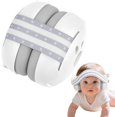 smallwell Gehörschutz Baby - Baby Kopfhörer Lärmschutz Verstellbares Hochwertige Lärmschutz Kopfhörer Kinder, Anti-Rutsch Kopfhörers verhindert Gehörschäden für Babys <36 Monate