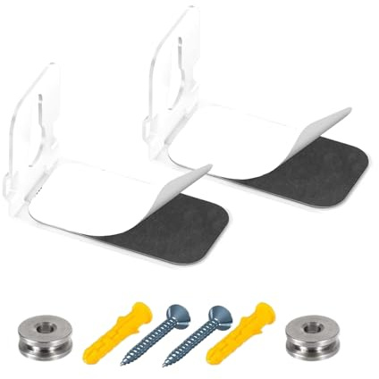 jebyltd Universals Soundbar Wandhalterung Robustes Metall Für Heimkinosysteme Weißes Finish Soundbar Wandhalterung Für Heimkino
