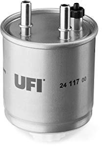 UFI Filters, Filtro Gasolio 24.117.00, Filtro Carburante per Ricambio, Adatto ad Auto, Applicabile su Diversi Modelli Renault Kangoo Be Bop e Express, Laguna e Twingo Nouvelle