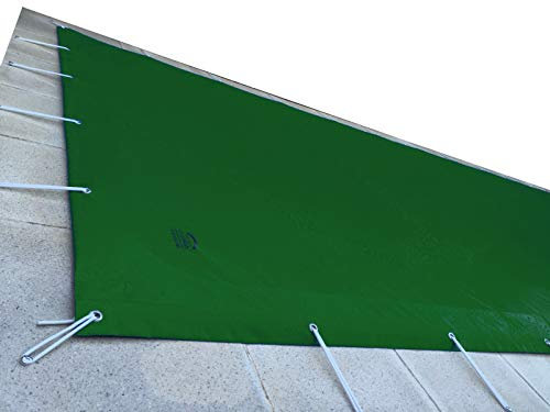 Telo di Copertura per Piscina Invernale, Opaco, per Piscine da 6 x 3 m Fino a 10 x 5 m, Copertura in PVC da 650 g/m2