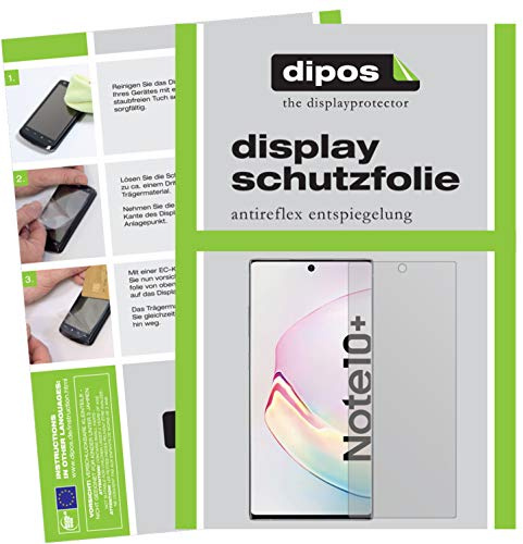 dipos 6x Displayschutzfolie matt für Samsung Galaxy Note 10 Plus | Antireflex, entspiegelnd, passt perfekt, Ultra-Dünn, kratzfest, blasenfrei, Fingerprint-kompatibel, selbstklebend