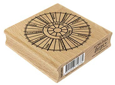 Florilèges Design Stempel, Holzfarben, 80 x 80 mm
