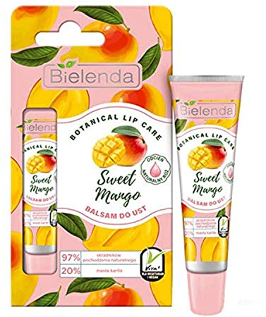 Bielenda Botanical Lip Balm Lip Care 10g Vegan Friendly Sweet Mango