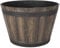 Rocky Mountain Goods Whiskeyfass-Übertopf groß – 38,1 cm verwittertes Eichenfass aus Kunststoff – Blumentopf für drinnen und draußen – UV-beständige Oberfläche