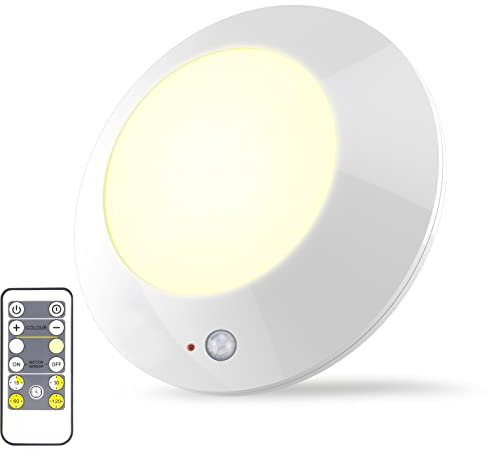 FENRIR BIGMONAT Battery Operated Shower Light with Motion Sensor| Wireless Ceiling Light RF Remote Controlled Through Walls|300Lu.