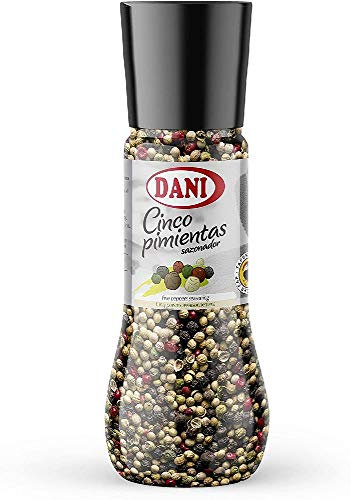 Dani - Cinco Pimientas con Molinillo - Tamaño Familiar 180 gr.