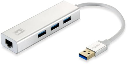 LevelOne Netzwerkadapter USB-Hub 3-Port Wake-on-LAN USB-0503 V 3