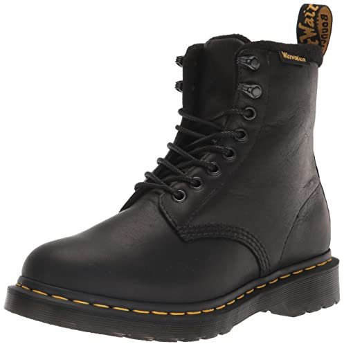 Dr. Martens, bovver, Winter Boots Unisex-Adulto, Black, 37 EU