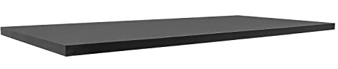 Esstischplatte aus Holz mit Laminat oder WPC 3D Schreibtischplatte (220 x 100 x 5cm, Schwarz)
