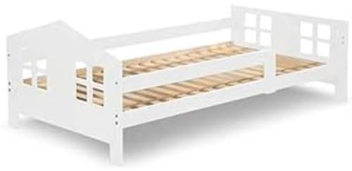 BABYTROLD - Hausbett Junoir 80x160 cm - weiß
