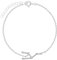 Löb Damen Armband 925 Silber Sternzeichen Stier Stern Glitzer Zirkonia Stein Flach Schlicht Dünn Zart Schmal