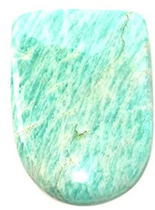Amazonit, Cabochon, natürlicher Amazonit, lose Edelstein, Zungenform, 41 Karat, 34 x 24 x 5 mm, SC-3251, 34x24x5mm, Edelstein, amazonit