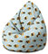 DreamRoots Sitzsack Kinder mit füllung - Bodenkissen Kinder Sitzsack - Kinderzimmer 70 x 70 x 105 cm - Bean Bag Kinder - Bubibag - Kindersitzsack - Sitzkissen Boden