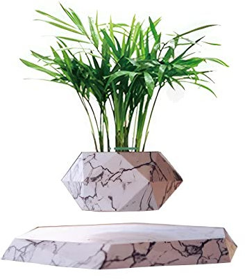 Maceta Flotante - Maceta Bonsai Aire Levitación, Maceta levitación magnética, tecnología innovadora levitación plantación, levitación magnética Planta en Maceta decoración del hogar (Color : C)