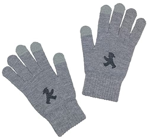 AMPELMANN Handschuhe | WINTERGEFÄHRTEN | geher | grau meliert | Unisex | Strickhandschuhe | Fingerhandschuhe | Winter | Berlin | Souvenir