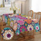 iEvery Tischdecke Abwaschbar Marokkanisch Mandala Tischdecken für Draußen Wetterfest Table Cloth Waterproof Polyester Tischdecke Rechteckig für Gartentisch Küche Garten Outdoor Party 110x140 cm