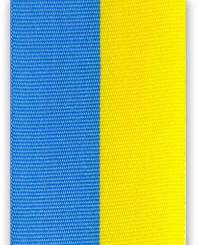 Cinta nacional Ucrania | ancho de banda azul medio amarillo 40 mm, longitud 25 metros