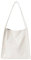 Weibliche Große Kapazität Damen Einkaufstasche Lackleder Frauen Schulter Taschen Casual Einfarbig Tote Handtaschen, Weiss/opulenter Garten