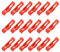 sourcing map 18 Pcs Servo Cable Clips Safety Lock, ABS Servo Extension Safety Cable Buckle Fixing Holder for RC Plane Boat DIY Model Red