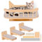 Wall Mounted Cat Hammock With 3 Steps, Shelves and Perches, Plush Covered Furniture, Climbing Shelf, Scratching Post for Sleeping and Playing
