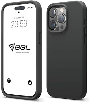 Babilden Liquid Silicone Case for 15 Pro, Slim (Black (1)), 3 Layer