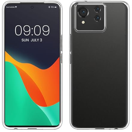kwmobile Coque Smartphone Compatible avec ASUS Zenfone 11 Ultra - Housse de téléphone en TPU Transparent