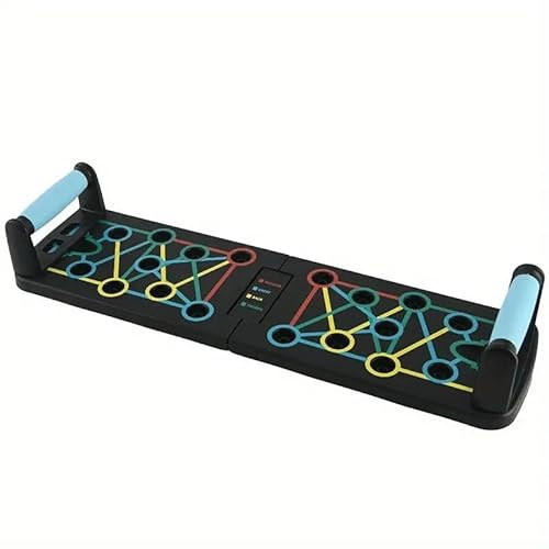 Push-Up Liegestütz-Brett; Faltbares Multifunktions Elite Rack Fitness-Board für Ganzkörper-Training & Effektive Liegestützen; Liegestütz-Griffe | MUSCLEPLATE