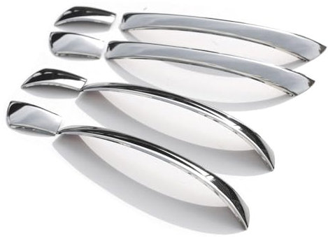 OMAC Türgriff Blende Chrom für VW Sharan 2010-2025 4-Tür Edelstahl Silber 8x