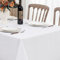 Softalker Weihnachts Tischdecke 320 x 140 Abwaschbar Weiss Wasserabweisend Leinen Struktur rechteckig großes Tischtuch Deko für Outdoor Draußen Garten Party Geburtstag Silvester Hochzeit