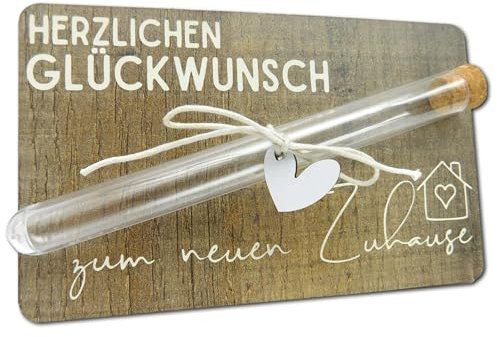 Geldgeschenk Holzkarte I Originelles kleines Geldgeschenk I Hochzeitsgeschenke I Geldgeschenke I Geldverpackung I Geschenk I Geld von Herzen verschenken (NEUES ZUHAUSE 10x16)