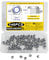 M3 Nylock Nuts, Nylon Insert Lock Nuts, A2 V2A Stainless Steel Hex Lock Nuts, Self-locking Nuts, Hex Nuts, Threaded Hexagon Nuts for Bolts Screws, DIN 985 Locknut Assortment (140 Pcs M3 Nuts)