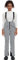 ALSOGO Damen Snow Bibs Isolierte wasserdichte Winddichte Skihose Overall Winter Snowboarding Hose Warmhalten Bequem Hahnentritt S