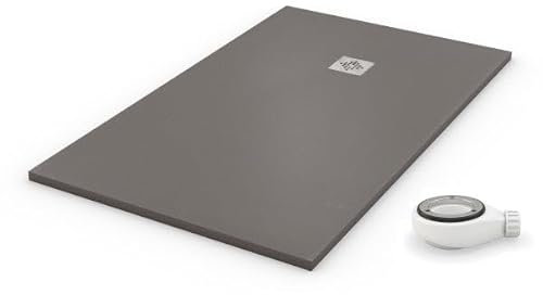 PLATO DE DUCHA NATURAL GRIS - 70x60cm - resina con cargas minerales