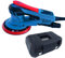 FANZWORK Exzenterschleifer 150mm,Schleifmaschine mit 5mm Schleifhub,350W Bürstenlosen Motor, 7-Stufige Drehzahlregelung, inkl. Tellerbremse, 15x Schleifpapier, 1x Ersatz-Schleifteller, Tragkoffer