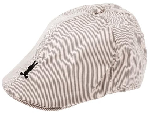 WATIIFUFU Streifengestaltete Baskenmütze Für Junge Mädchen Kaninchen-Design Leicht Und Tragbar Waschbar Und Einfach Zu Reinigen Für Unterwegs Angenehm Zu Tragen Und Anzufassen Atmungsaktiv u