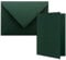 50x DIN B6 Faltkarten Set mit Umschlägen in Kieferngrün (Grün) - 120 x 170 mm - ideal für Einladungskarten, Hochzeit, Taufe, Kommunion, Konfirmation - Marke: FarbenFroh