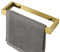 SAYAYO Hand Towel Holder 20CM Small Towel Rail Wall Mounted Self Adhesive & Screw Towel Ring SUS304 Stainless Steel No Drilling for Bathroom, Brushed Gold
