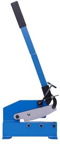 DOJOEUU Manuelle Metallschere, 200 mm Handhebelschere, Tisch-Handschere, Blechschere, Metallschneider, Guillotine-Werkzeug für Blech, Flachstahl und Rundstahl