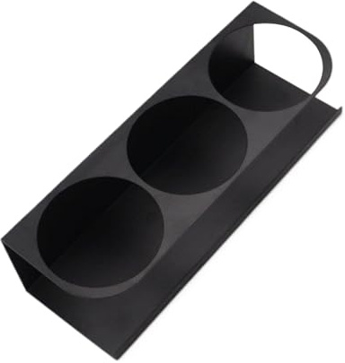 Nexusectar Magnetischer Getränkehalter mit 3 Schlitzen, für Kaffeemaschinen, Küche, Flaschen-Organizer, Kühlschrank-Seitenmontage, Getränkehalter, für, Zuhause, Café, Wohnung