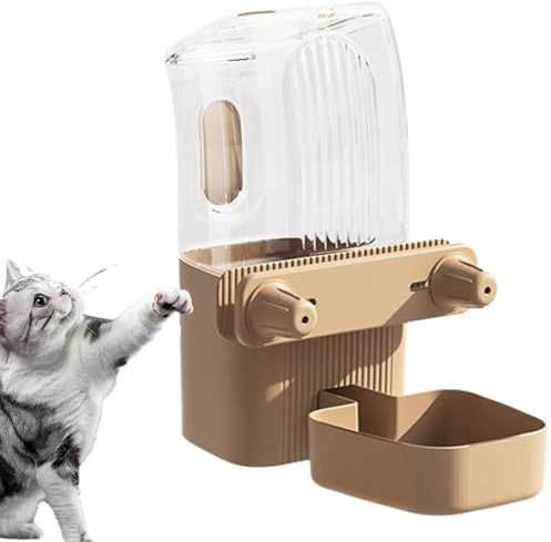 Tuxxjzm Hangable Dog Feeder | Cage Mounted Food Bottle Water Bowl - Pet Supplies, Large Crate Feeder Dish for Puppy Cats