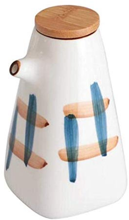 Distributeur d'huile, vaporisateur d'huile, mini bouteille d'huile d'olive de 220 ml, bouteille de vinaigre, distributeur de sauce d'olive en céramique, bouteille d'épices de stockage anti-poussière(D
