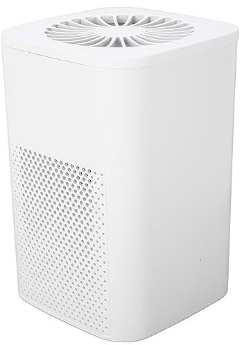 Air Purifiers Solar, Powered Filter Cleaner For Purifier Monocrystalline Silicon HEPA Pollen Smoke Dusts Pets Dander Bedroom Car Dog House Chicken Office Living Room Kitchen White