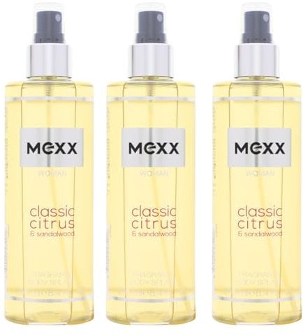 3x Mexx Woman Body Splash Bodyspray for her je 250ml Frischer Floraler Duft