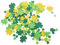 LIGHTAOTAO 240 Stück Klee-Aufkleber Lustige Aufkleber Dekorative Kleeblattaufkleber Abziehbilder Shamrock -formaufkleber Dekorative Aufkleber Shamrock -förmige Aufkleber Eva