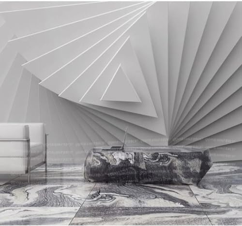 Abstrakt Kreativ Dreidimensional Geometrisch Individuell 3D Tapeten Tapete Luxus Home Esszimmer Fototapete Effekt Wohnzimmer Schlafzimmer Kinderzimmer-300cm×210cm