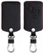 kwmobile Accessoire clef de voiture compatible avec Renault 4-Bouton (Keyless Go uniquement) - Coque de clé de voiture en simili cuir - noir