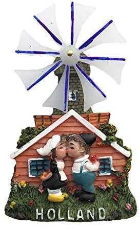 3D Holland Windmill Refrigerator Fridge Magnet Tourist Souvenirs Handmade Resin Craft Magnetic Stickers Home Kitchen Decoration Travel Gift